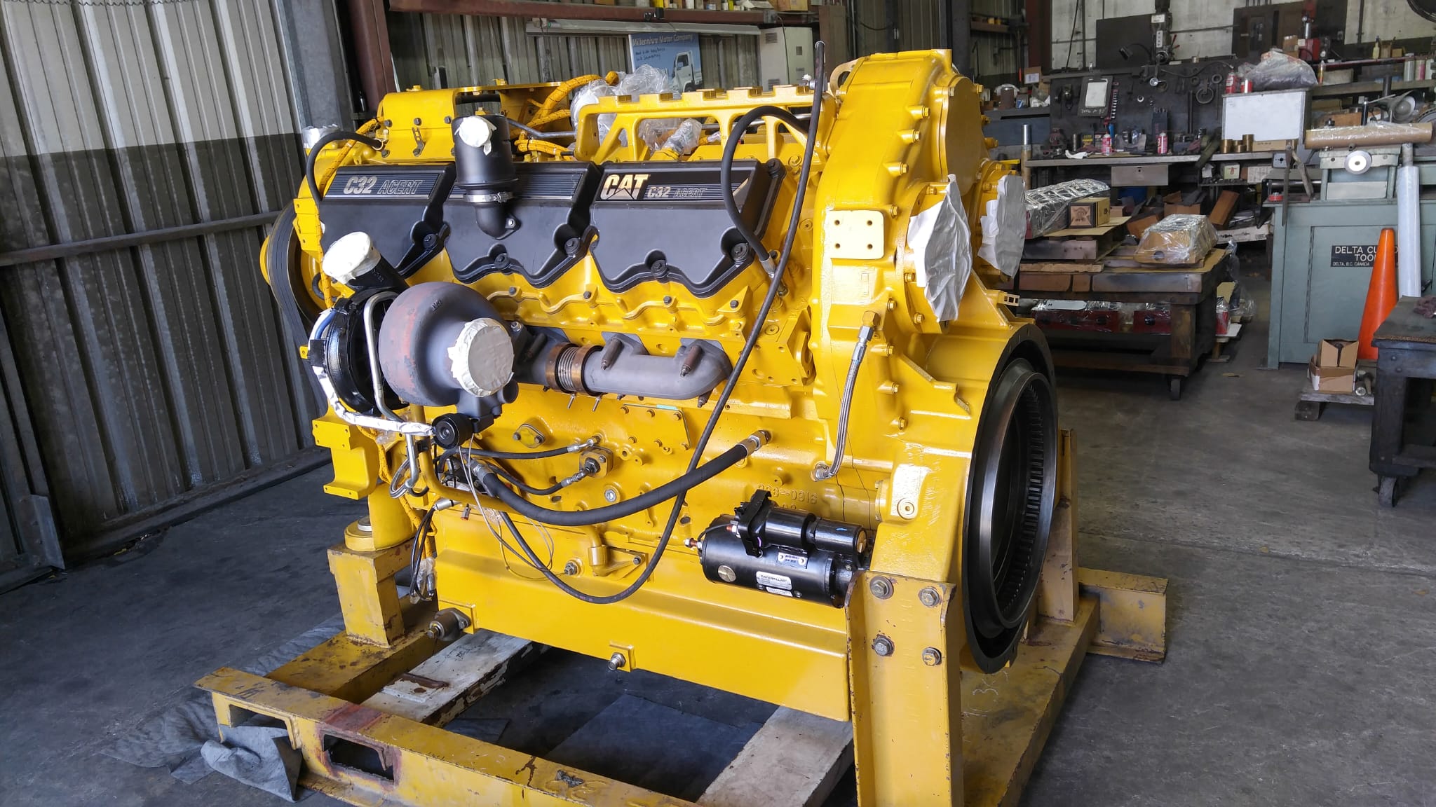 Remanufactured crusher component being inspected and verified before installation at a quarry equipment parts facility serving Latin America and the Caribbean